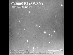 （8月26日夕方、確認観測で地上から捉えられたSWAN彗星）