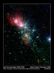 スピッツァー宇宙望遠鏡が捉えた反射星雲 NGC 1333