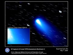 すばる望遠鏡が捉えたシュワスマン・ワハマン第3彗星