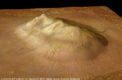 （シドニア（Cydonia）地方に存在する火星の顔と呼ばれる地形の画像）
