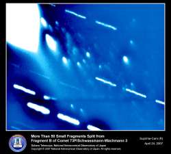 すばる望遠鏡がとらえたシュワスマン・ワハマン彗星