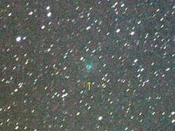 （6月16日に東京都足立区で撮影されたリニア彗星）