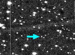 （小惑星2007 YZ発見時の画像）