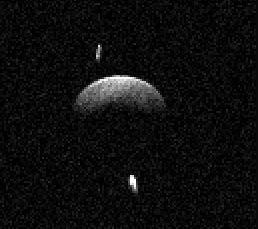 （小惑星2001 SN263のレーダー画像）