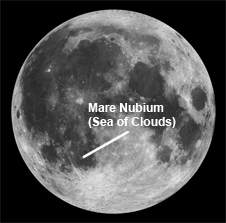（1994年に月探査機クレメンタインがとらえた月面の画像）