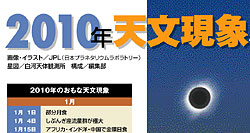 「2010年天文現象ハイライト」ページサンプル