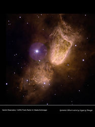 （ジェミニ北望遠鏡がとらえたSh2-106の画像）