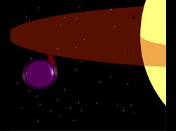 （惑星系WASP-12の概念図）