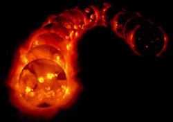 （軟X線で見た太陽コロナの周期変動のグラフ）