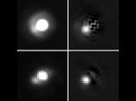 （褐色矮星2M J044144と惑星質量を持つ天体の画像
