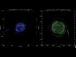 （STEREOの双子の衛星AとBによる、太陽に突入する彗星の画像）