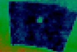 （ケック-II望遠鏡が撮影したHR 8799bの画像）