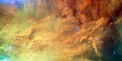 （HSTによる干潟星雲（M8）の中心領域の画像）