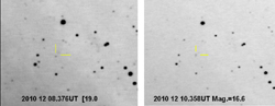 新星M31N 2010-12bの発見前後画像
