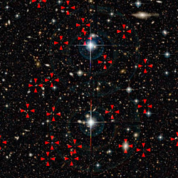 調査に利用した領域の活動銀河