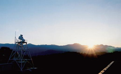 飛騨天文台から眺める日の出