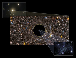 NGC 3842のブラックホール