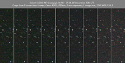 12月2日に地上から撮影されたラヴジョイ彗星