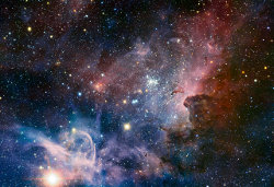 エータ・カリーナ星雲の赤外線画像