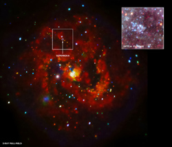 渦巻銀河M83のX線画像
