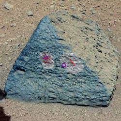 「キュリオシティ」が調査した火星の岩石
