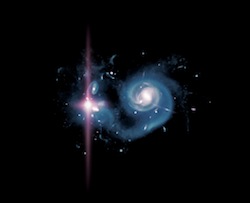 超光度超新星の想像図