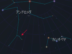 アンドロメダ座κ星の位置