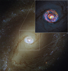 NGC 1433の中心部で渦巻く分子ガス