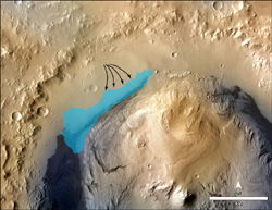 9月13日に「キュリオシティ」が撮影した火星の風景