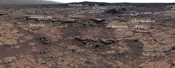キュリオシティが2012年12月にとらえた火星地表のようす
