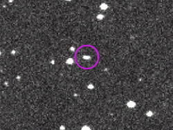小惑星2014 AAの動き