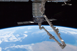 ISSに結合されたシグナス補給船