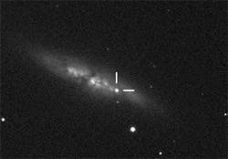 銀河M82と超新星2014J