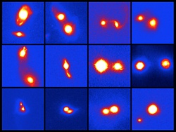 すばる望遠鏡で撮影した合体中の大光度赤外線銀河の赤外線画像