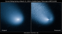 3月11日に撮影されたサイディングスプリング彗星