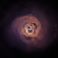 チャンドラの観測による「ペルセウス座銀河団」のX線像