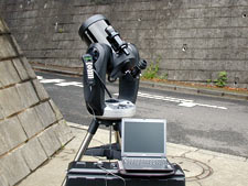 望遠鏡とパソコンを接続