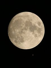 （kasimaru氏撮影の月と火星の写真 2）