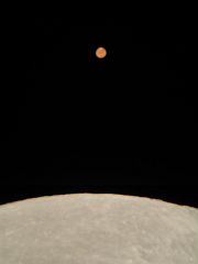 （大貫弘毅氏撮影の月と火星の写真 2）