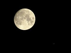 （横田富美夫氏撮影の月と火星の写真 2）