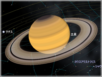 「ステラナビゲータ」で土星をシミュレーション