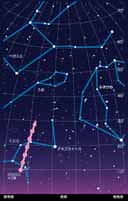 6/25から6/30までのリニア彗星の動き（地平座標）
