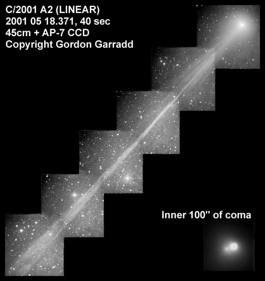 オーストラリアのGordon Garradd氏提供の2001年5月17日のC/2001 A2 リニア彗星