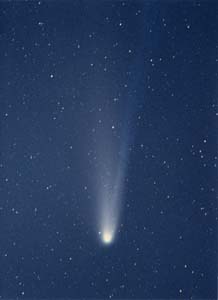 （柏木周二氏撮影のハレー彗星の写真）