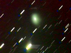 （那賀川町科学センター撮影のリニア彗星の写真）