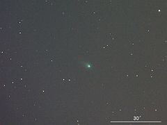 （横山満氏撮影のリニア彗星の写真）