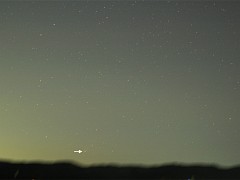 （渡部紀行氏撮影のリニア彗星の写真）