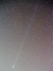 （米戸実氏撮影のリニア彗星の写真）
