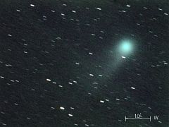 （小渡伊三男氏撮影のリニア彗星の写真 1）