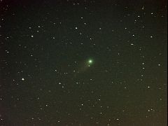 （田中潤司氏撮影のリニア彗星の写真）